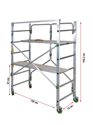 Échafaudage Roulant Aluminium Facal Piego Double Plateau