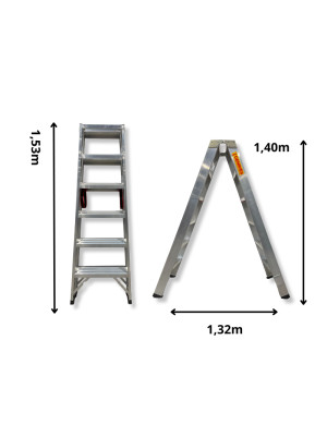 ÉCHELLE DOUBLE EN ALUMINIUM...