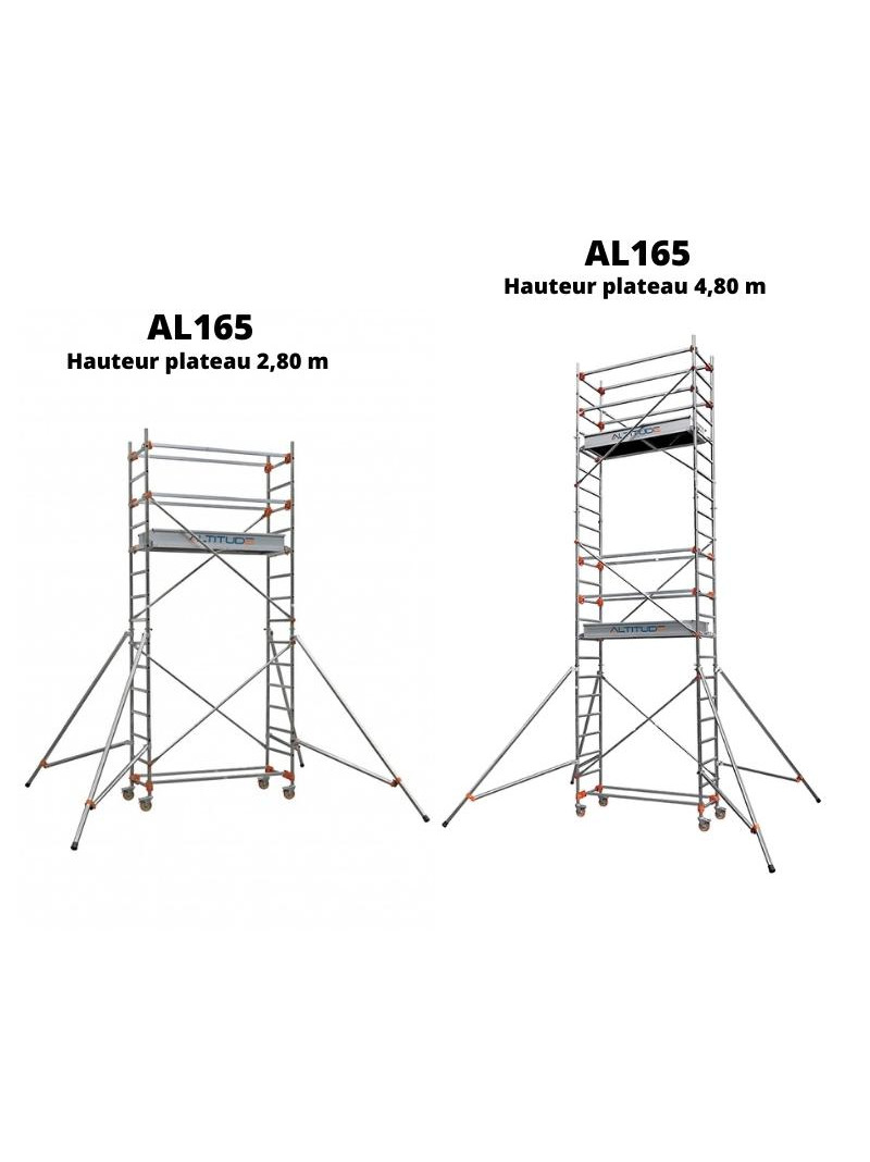 Al165 - base pliante - hauteur de travail 4,80 et 6m80